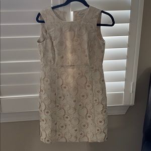 Gold and cream dress